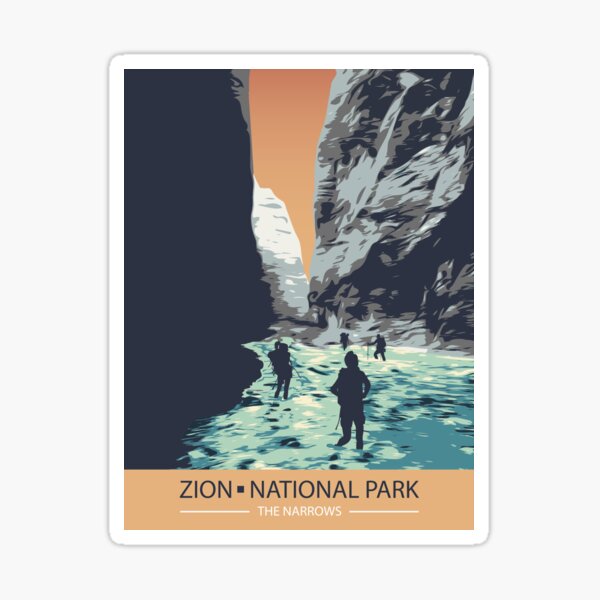 Vista previa del artículo con la obra «Parque Nacional Zion», diseñado y vendido por cute-tees.