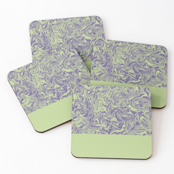 Item preview, Liquid Swirl - Lettuce Green and Ultra Violet designed and sold by Printables Passions.