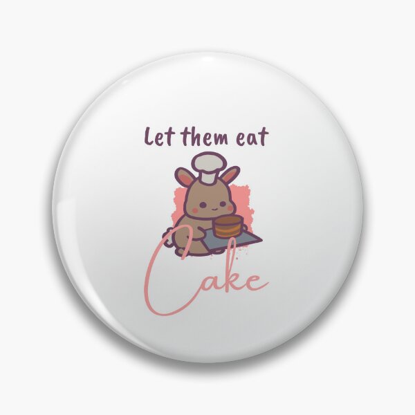 Item preview, Let them Eat Cake - Kawaii Bunny Baker quote designed and sold by ThumboArtBumbo.