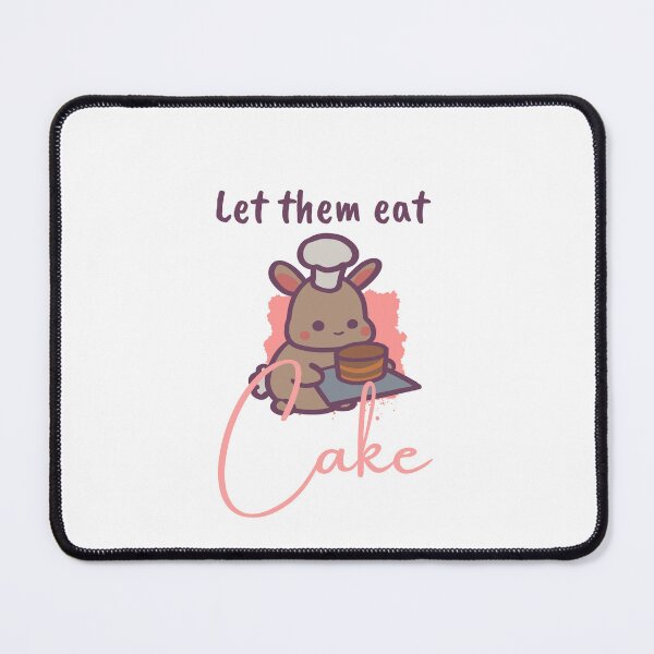 Item preview, Let them Eat Cake - Kawaii Bunny Baker quote designed and sold by ThumboArtBumbo.