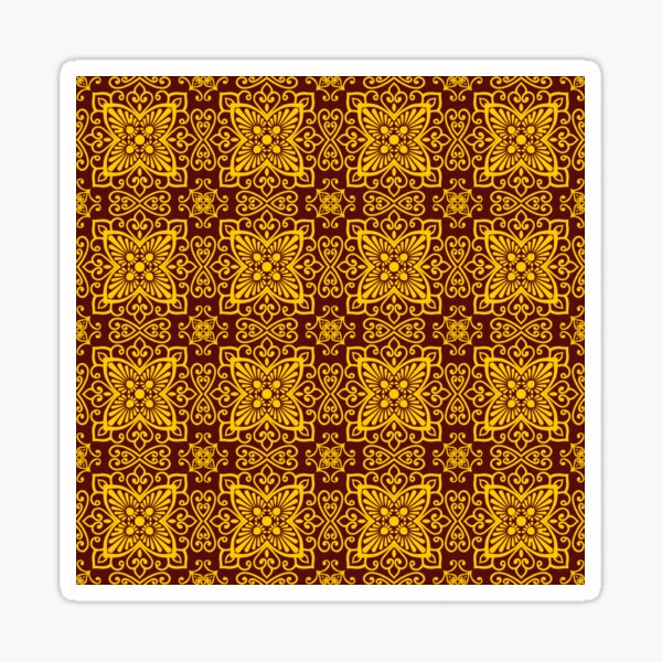 Item preview, Ikat Pattern Yellow and Red Ikat Pattern Geometric Pattern designed and sold by Apkdesigner.