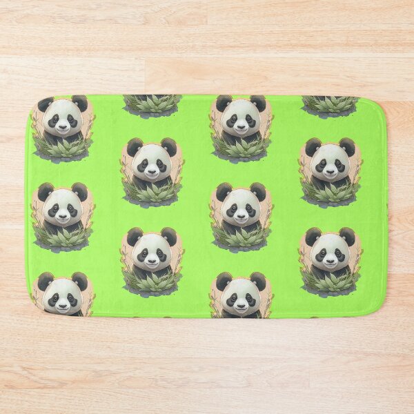 Item preview, panda bear black and white bamboo designed and sold by pilb.