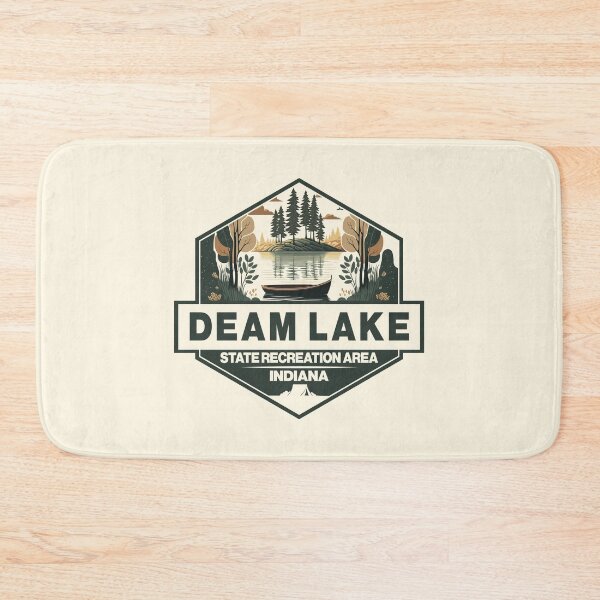Item preview, Deam Lake State Recreation Area Indiana Travel Art Badge designed and sold by KrisSidDesigns.