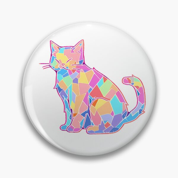 Item preview, Cute Colorful Polygon Cat, Kitty designed and sold by Artsynator.