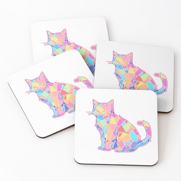 Item preview, Cute Colorful Polygon Cat, Kitty designed and sold by Artsynator.