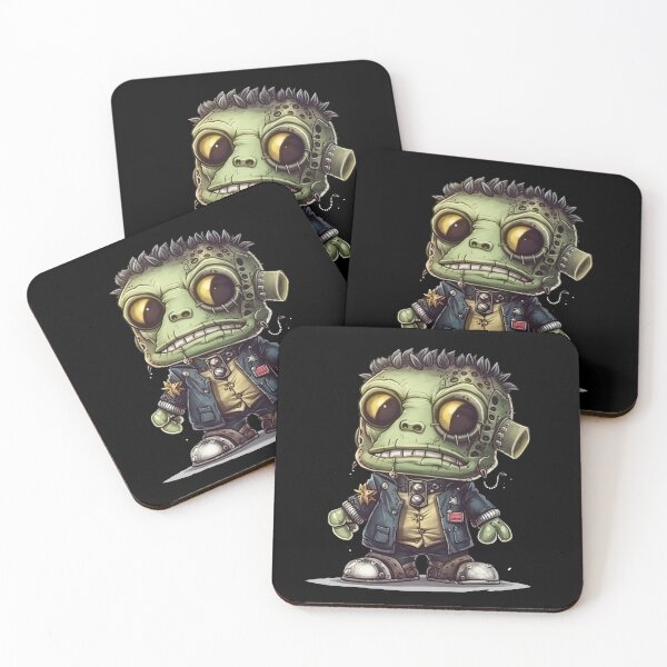 Item preview, Cute punk Frankenstein art designed and sold by Dreamakerstudio.