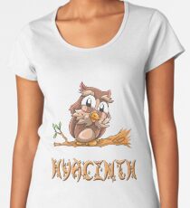 Hyacinth Owl Premium Scoop T-Shirt