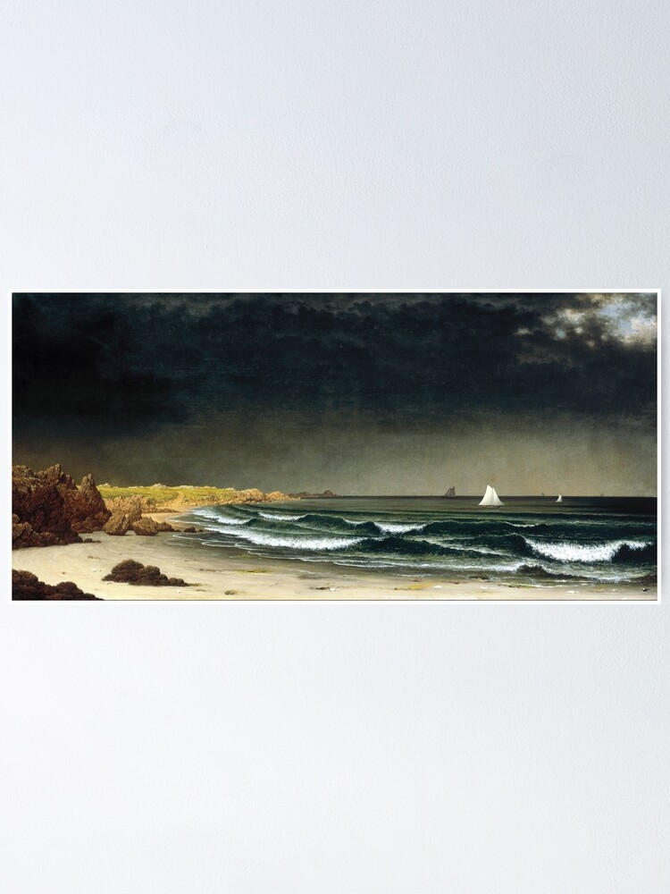 Martin Johnson Heade Approaching Storm Beach Poster By Pdgraphics