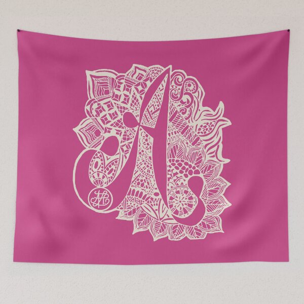 Item preview, A zentangle in pink designed and sold by artlovepassion.