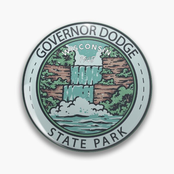 Item preview, Governor Dodge State Park Wisconsin Badge designed and sold by KrisSidDesigns.