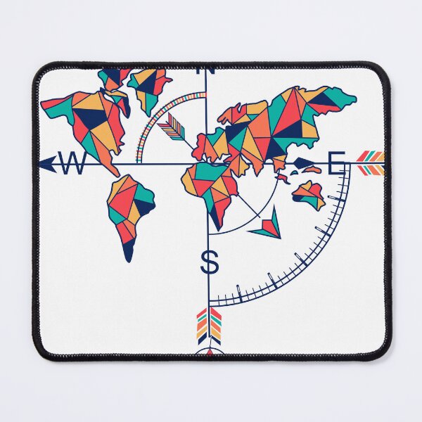 Item preview, WORLD MAP WITH DREAM CATCHER designed and sold by FatUnicornNYC.