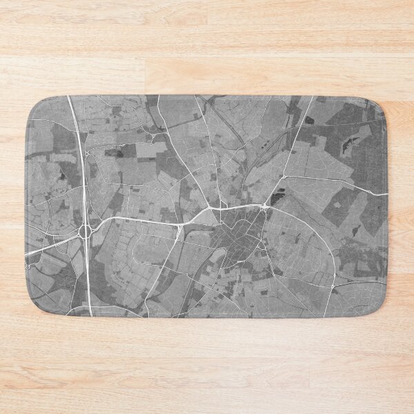 Item preview, Map of Walsall (England) in gray vintage style designed and sold by blursbyai.