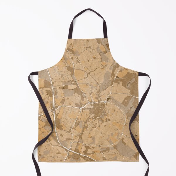 Item preview, Map of Walsall (England) in sepia vintage style designed and sold by blursbyai.