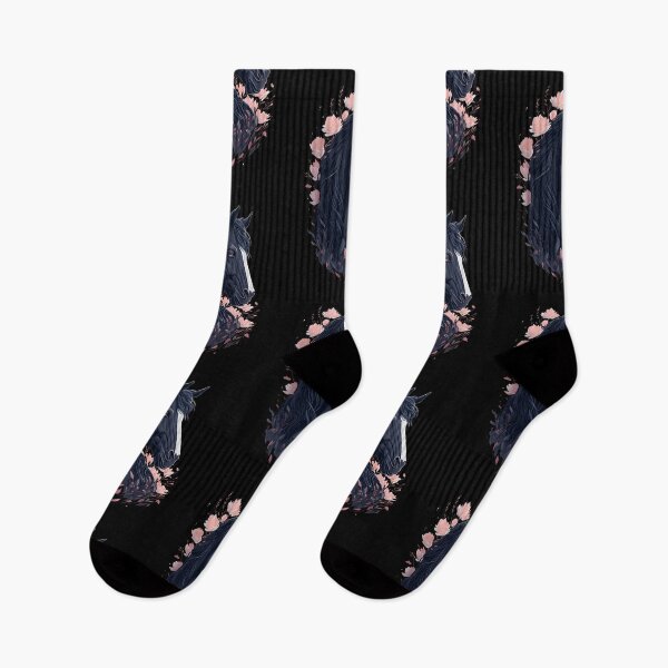 Item preview, Black Horse with Flowers designed and sold by monkycl.