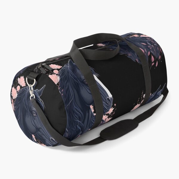 Item preview, Black Horse with Flowers designed and sold by monkycl.