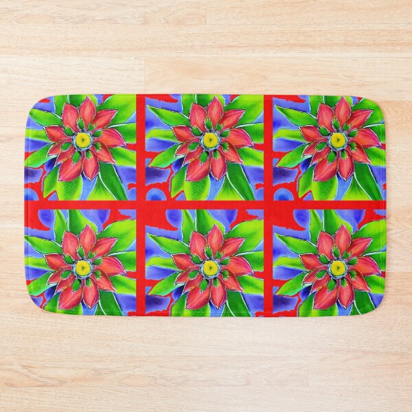 Item preview, Flor em aquarela digital, que lembra a flor de Natal designed and sold by @Reikiama.