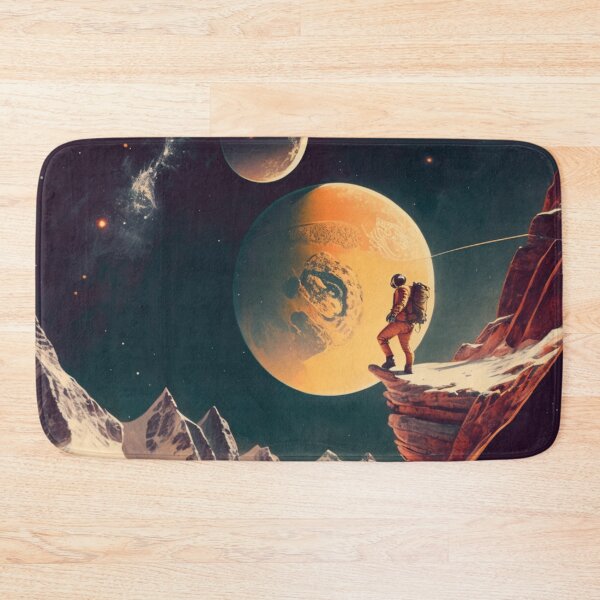 Item preview, Alpinist Climbing the Universe, Vintage Surrealist designed and sold by Synthetic-Dream.