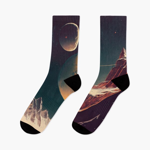 Item preview, Alpinist Climbing the Universe, Vintage Surrealist designed and sold by Synthetic-Dream.
