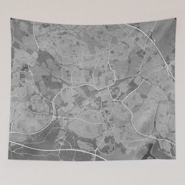 Artikelvorschau, Map of Swindon (England) in gray vintage style entworfen und verkauft von blursbyai.