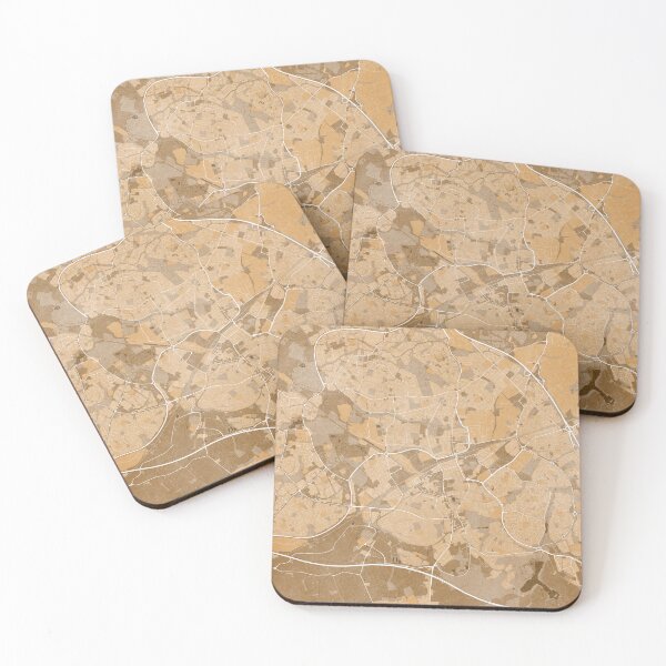 Item preview, Map of Swindon (England) in sepia vintage style designed and sold by blursbyai.