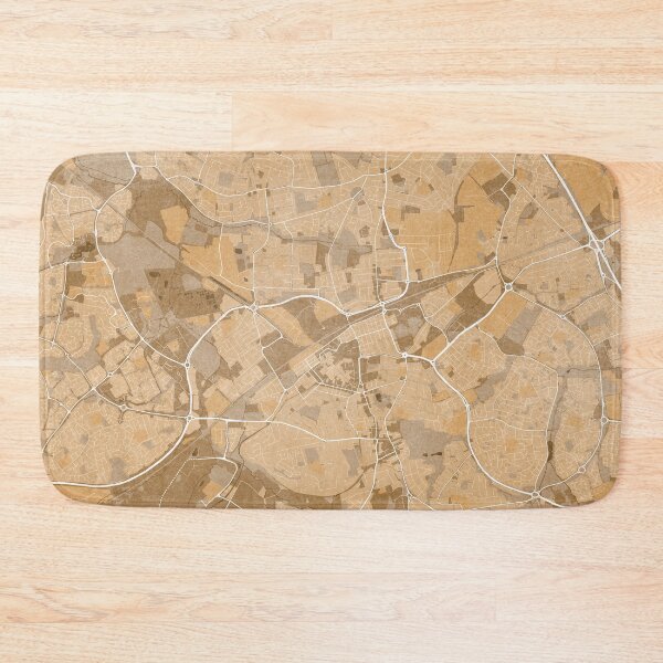 Item preview, Map of Swindon (England) in sepia vintage style designed and sold by blursbyai.
