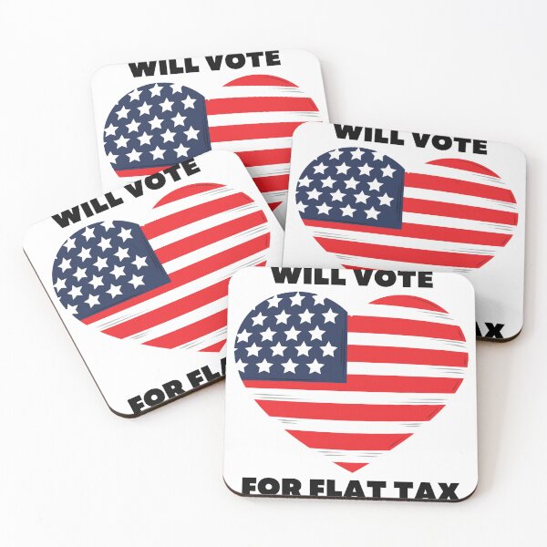 Item preview, Will Vote for Flat Tax designed and sold by LifeLongTees ..