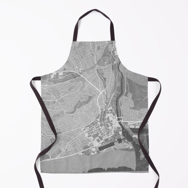 Item preview, Map of Swansea (Wales) in gray vintage style designed and sold by blursbyai.