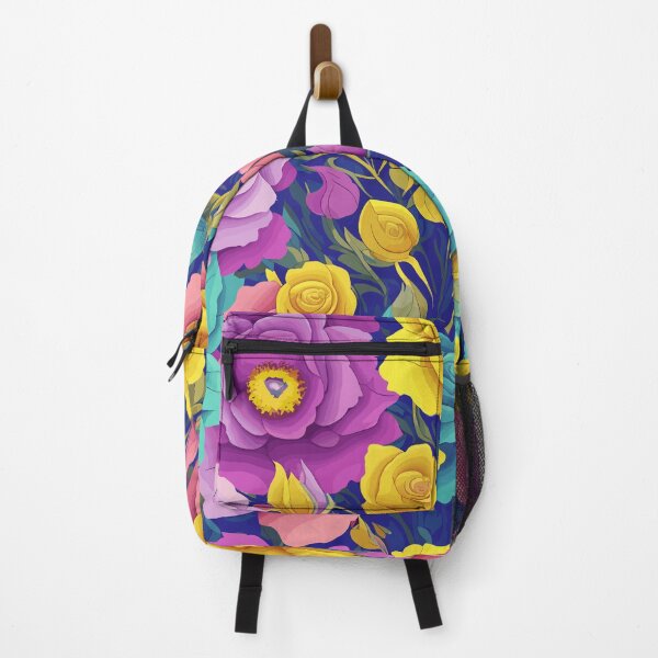 Artikelvorschau, Lebendiges Blumenmuster entworfen und verkauft von RockBeeDesigns.
