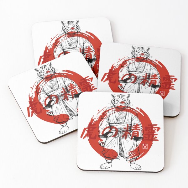 Item preview, Tiger Spirit. Japanese Samurai Tiger designed and sold by urban-warriors.