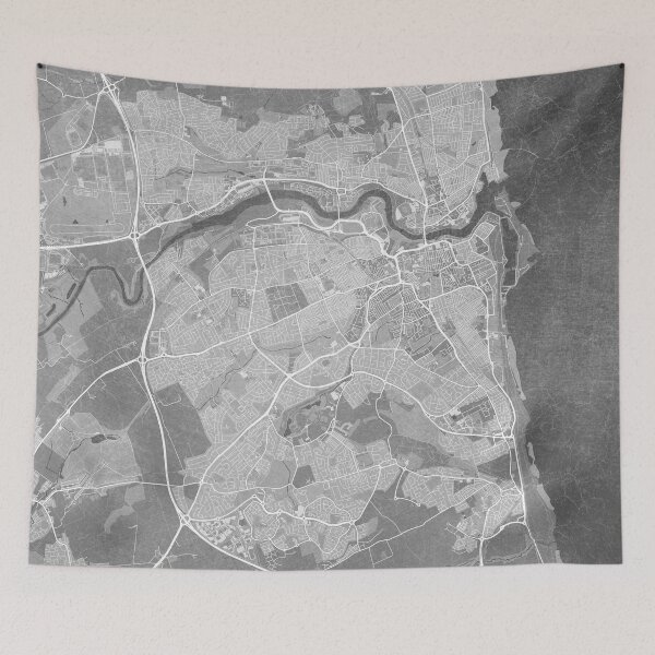 Artikelvorschau, Map of Sunderland (England) in gray vintage style entworfen und verkauft von blursbyai.