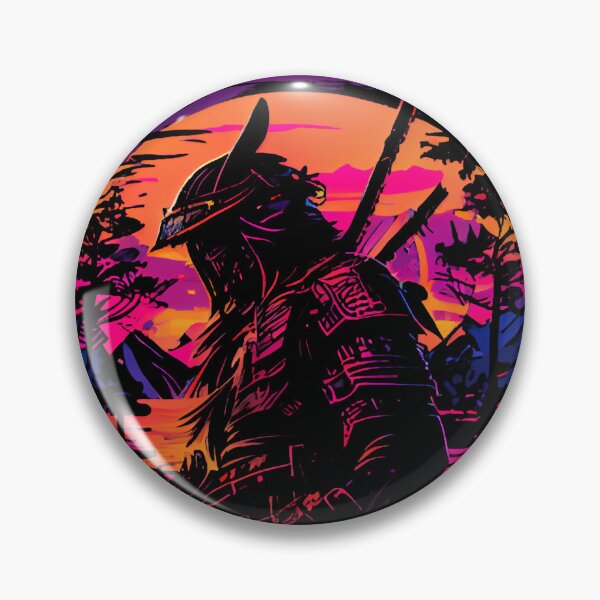 Item preview, Synthwave Samurai designed and sold by pedrogag.