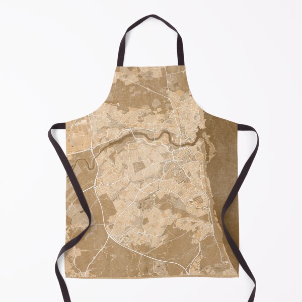 Item preview, Map of Sunderland (England) in sepia vintage style designed and sold by blursbyai.