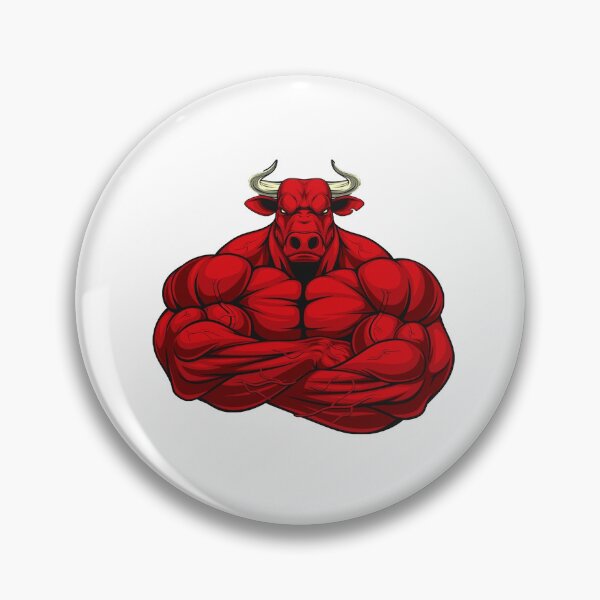 Item preview, ANGRY RED BULL (WHITE) designed and sold by RUBYAL.