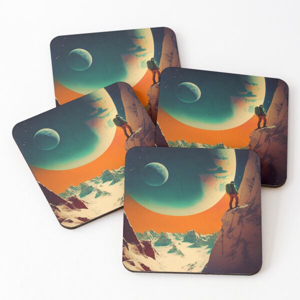 Item preview, Alpinist Climbing Space, Vintage Surrealist designed and sold by Synthetic-Dream.