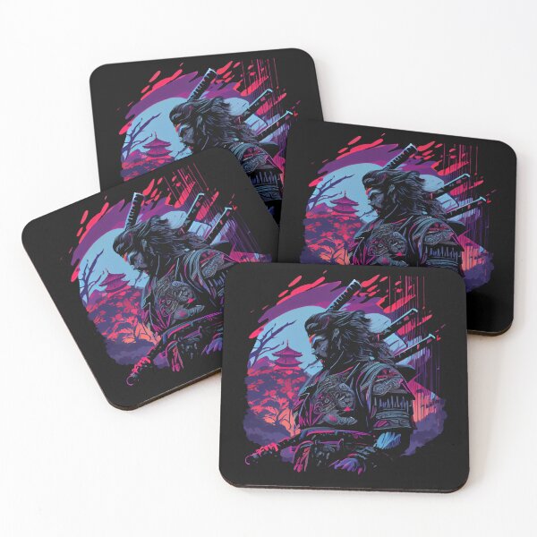 Item preview, Synthwave Samurai designed and sold by pedrogag.