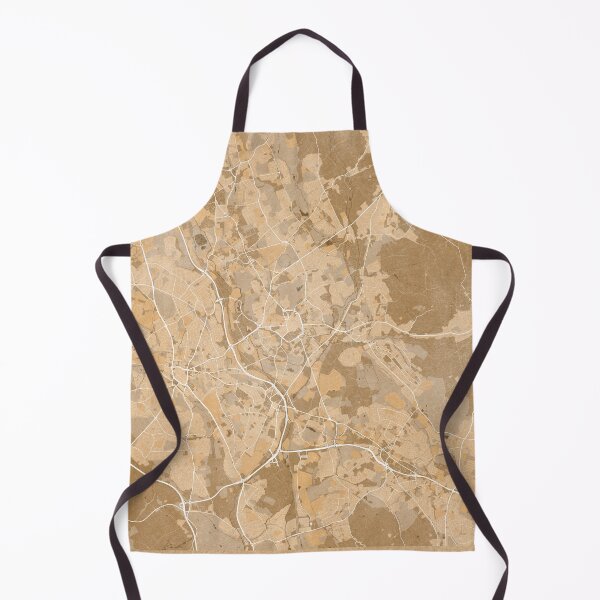 Item preview, Map of Stoke-on-Trent (England) in sepia vintage style designed and sold by blursbyai.