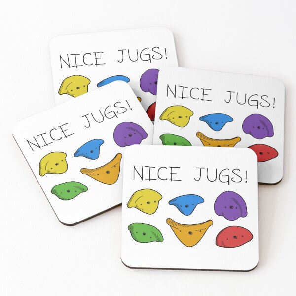 Item preview, Nice Jugs! Climbing Pun - Coloured designed and sold by Tom Napper Design.