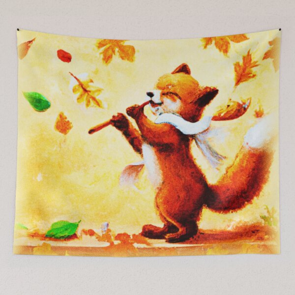 Item preview, Happy Singing Red Fox. Buy Now designed and sold by Health And Fitness Posts e-Store.