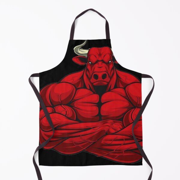 Item preview, ANGRY RED BULL (BLACK) designed and sold by RUBYAL.