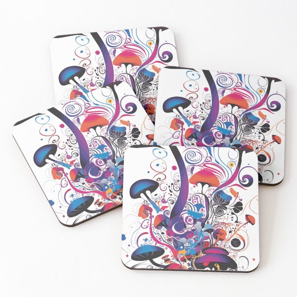 Item preview, Magic Mushroom Floral Trippy Psychedelic | Psychedelic Mushroom Fusion | Mind Exploration Creation designed and sold by mindexploration.