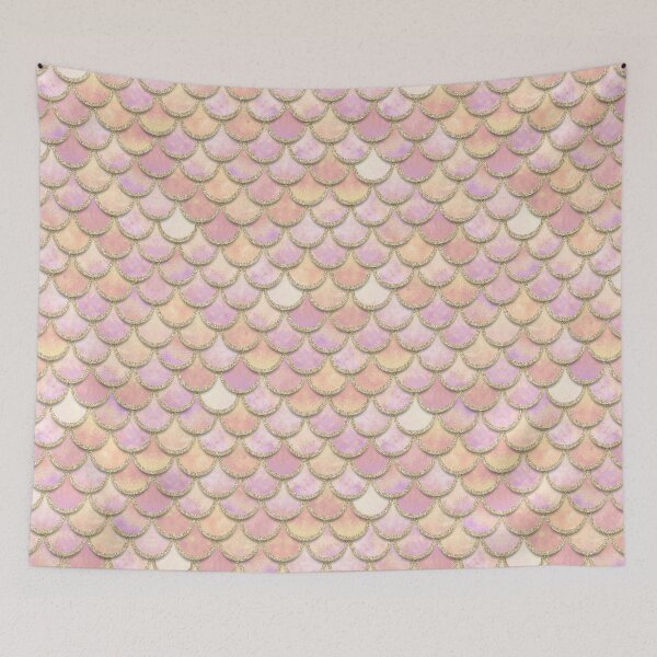 Item preview, Baby Mermaid Scales Peachy designed and sold by artlovepassion.