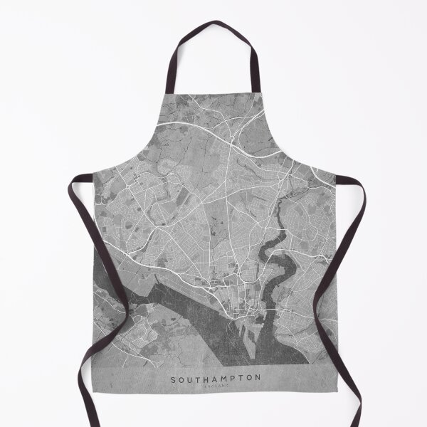 Item preview, Map of Southampton (England) in gray vintage style designed and sold by blursbyai.