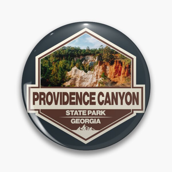 Item preview, Providence Canyon State Park Georgia Travel Art Badge designed and sold by KrisSidDesigns.