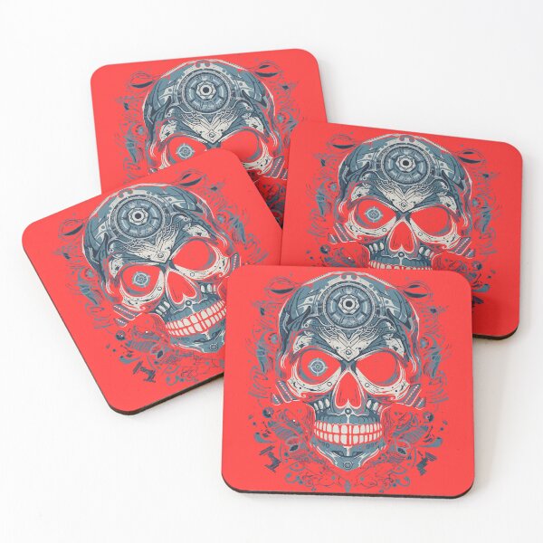 Item preview, Reaper pirate skull designed and sold by TheInspiredAI.