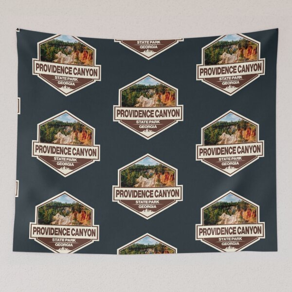 Item preview, Providence Canyon State Park Georgia Travel Art Badge designed and sold by KrisSidDesigns.