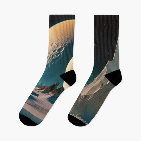 Item preview, Space Ice Sheets, Vintage Surrealist designed and sold by Synthetic-Dream.
