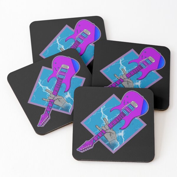 Item preview, Blue guitar in hand against the Lightning designed and sold by Funny Banana.