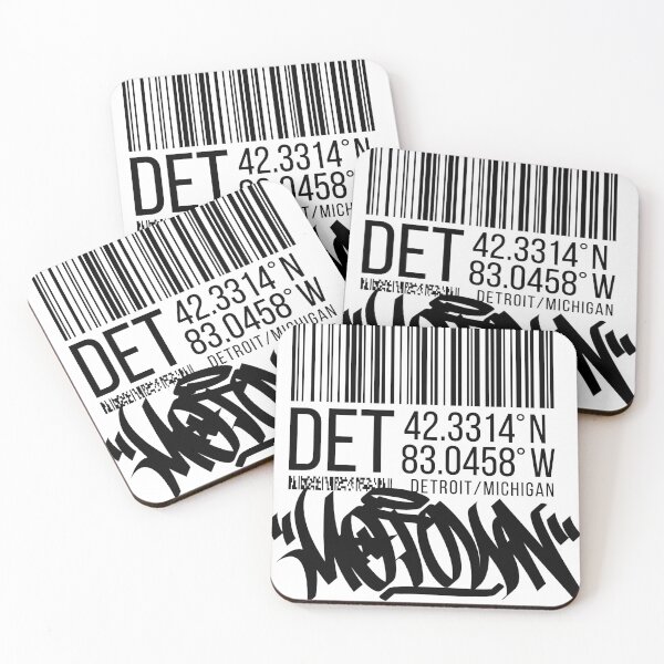 Item preview, Detroit, MI (black) designed and sold by ICYMI-DZNS.