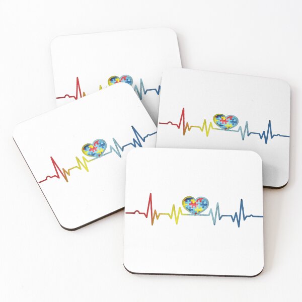 Item preview, Autism heart beat designed and sold by SaintsPlace.
