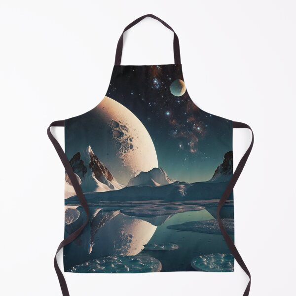 Item preview, Space Ice Glacier, Vintage Surrealist designed and sold by Synthetic-Dream.